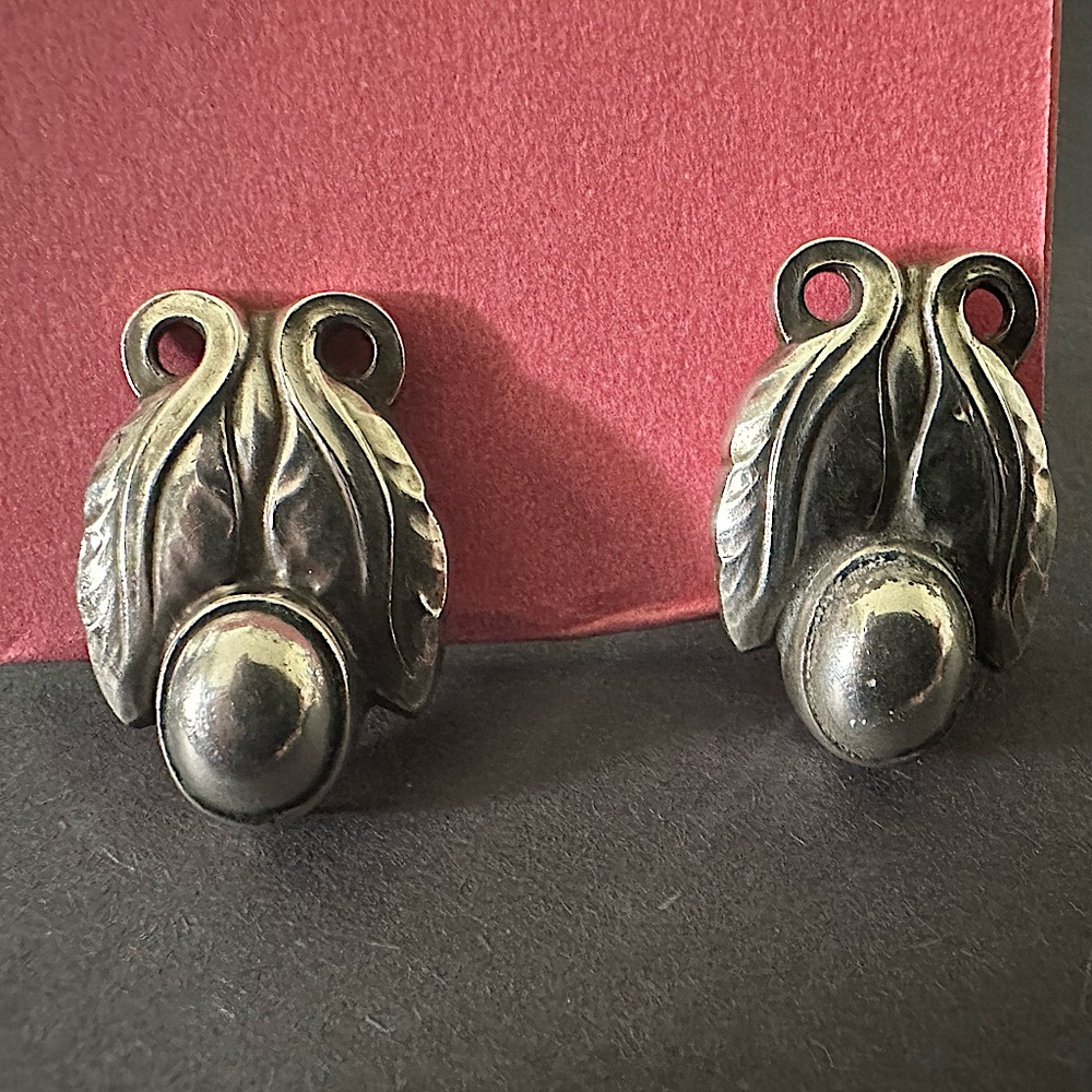 Vintage Georg Jensen Sterling Silver Earrings
